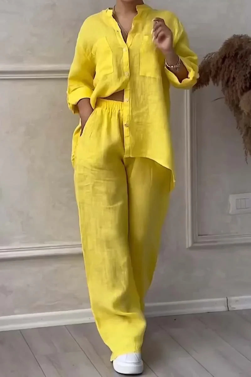 Arielle - Cotton Linen Two Piece Set