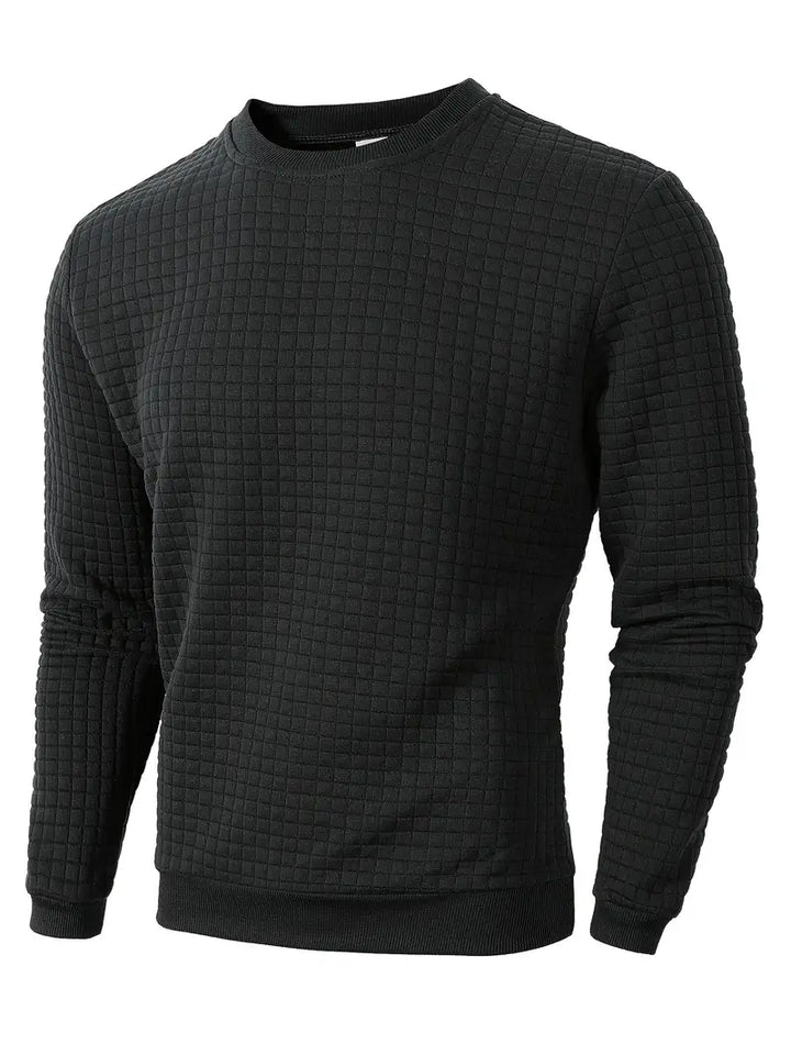 Andreas - Bohemian Plaid Long Sleeve Sweater