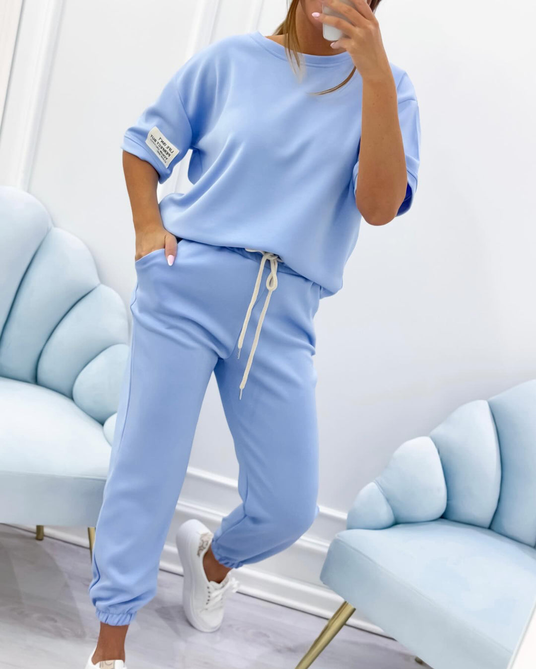 Nalaya - Stylish Short Sleeve Two Piece Set