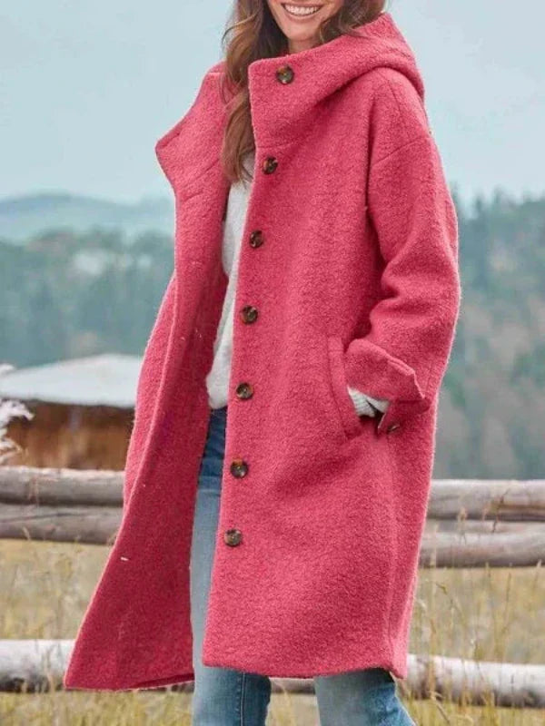 Janushi - Elegant Long Sleeve Winter Coat