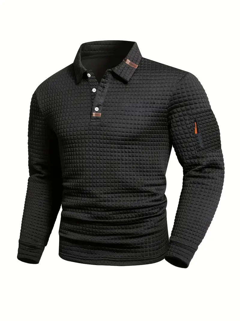 Ephraim - Textured Polo Shirt With Sleeve Pocket