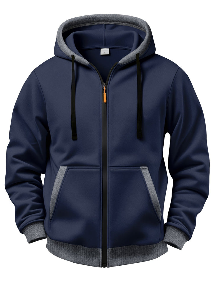 Fiothyview - Casual Long Sleeve Winter Hooded With Zipper