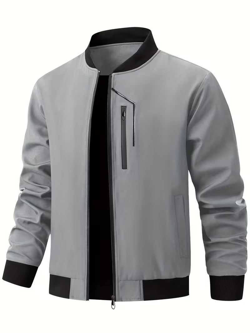 Baldis - Casual Bomber Jacket With Zipper