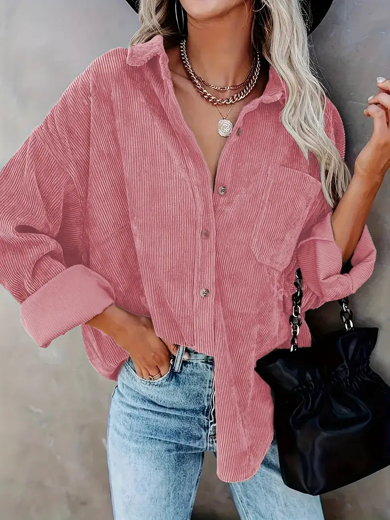 Irmela - Long Sleeve Button Shirt