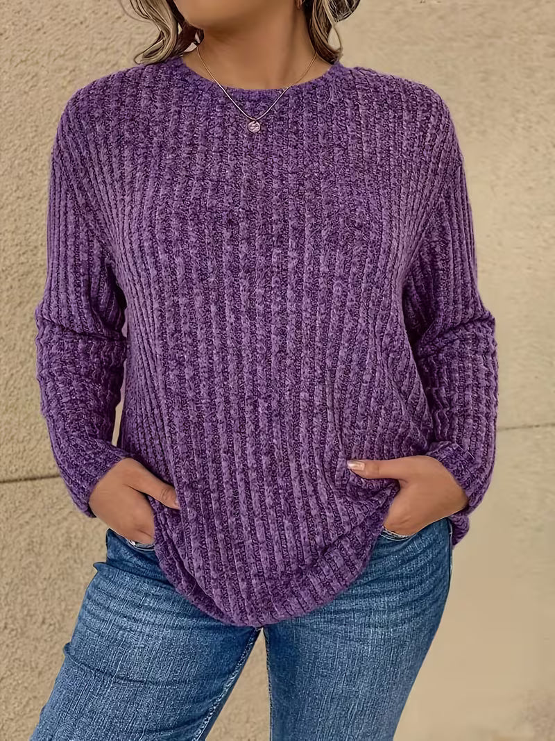 Katiya - Casual Loose Long Sleeve Sweater