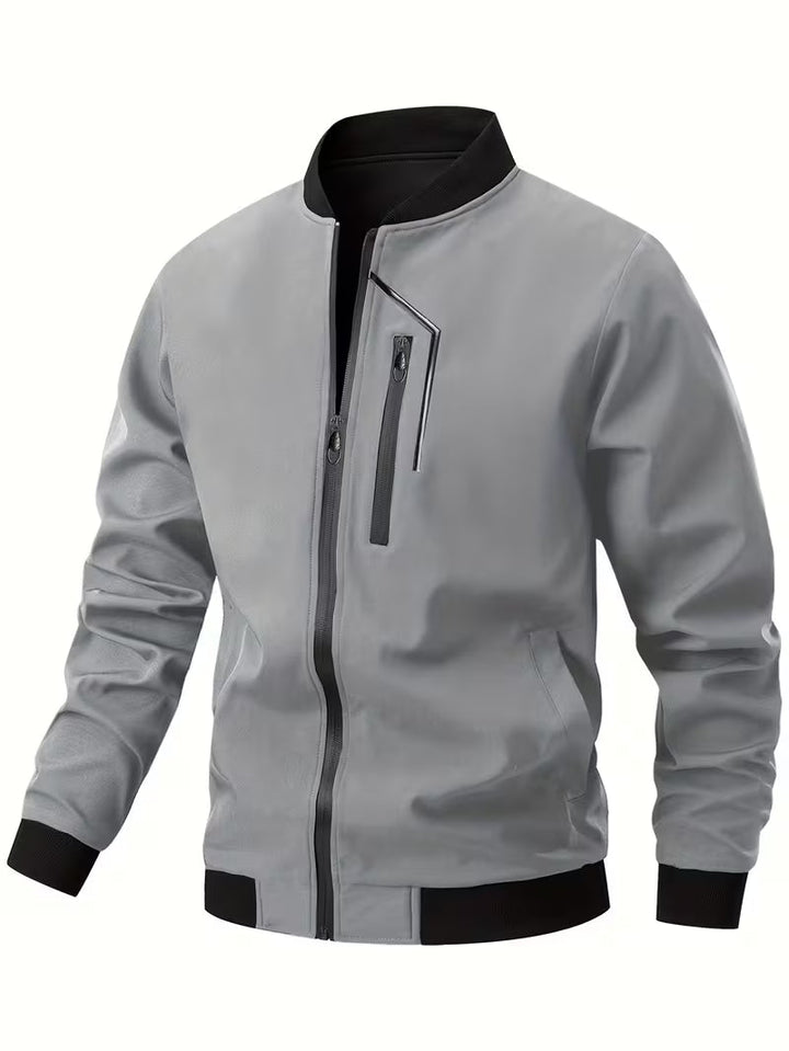 Baldis - Casual Bomber Jacket With Zipper