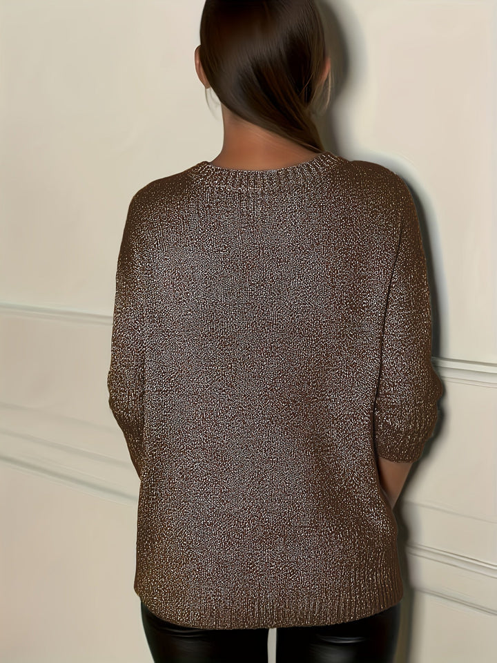 Healy - Knitted Sweater With V-Neck