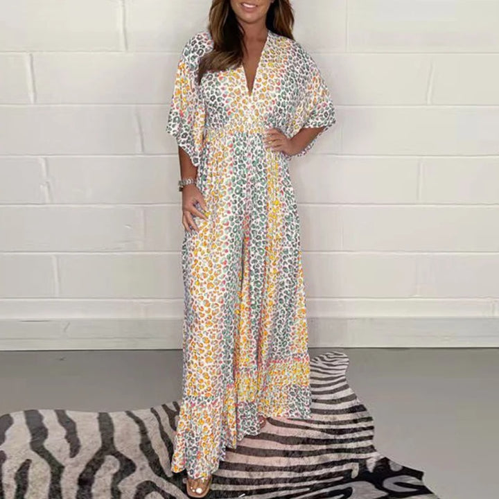 Anthea - Elegant V-neck And High Waist Jumpsuit