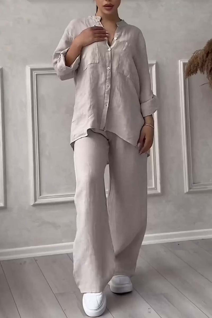 Arielle - Cotton Linen Two Piece Set