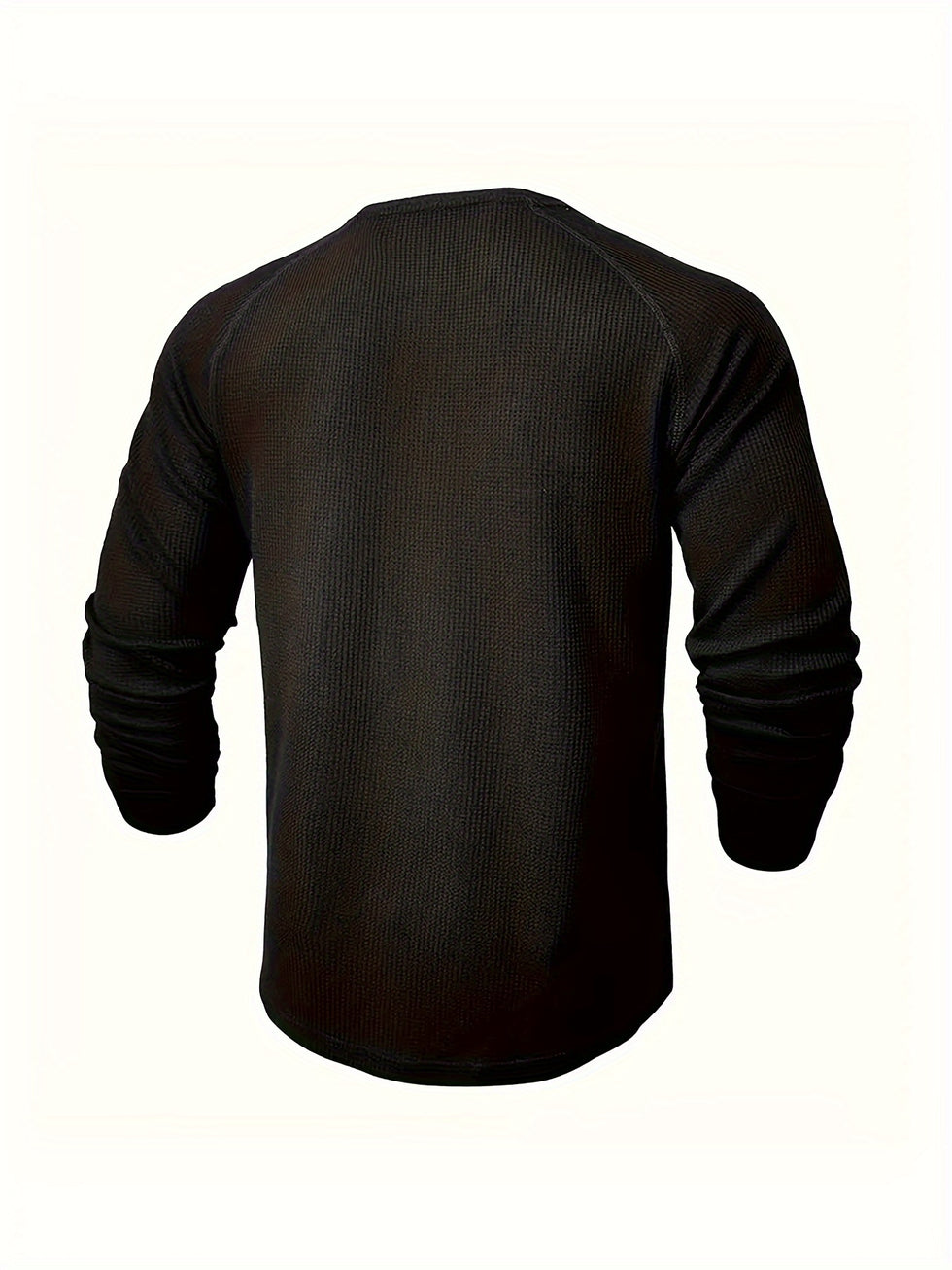 Jarik - Textured Long Sleeve Henley T-Shirt