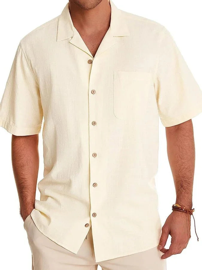 Huib - Casual Lapel Pocket Shirt