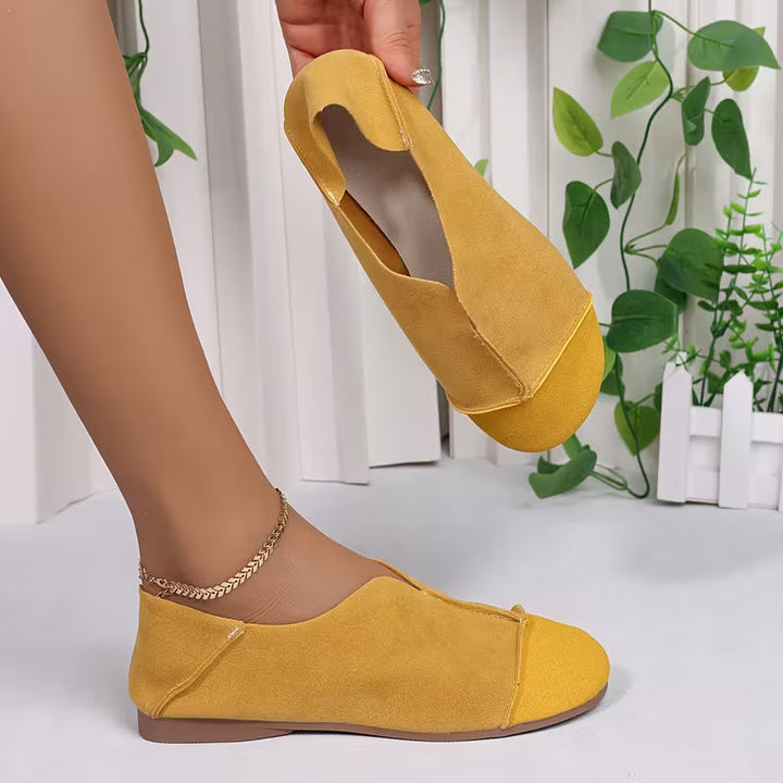 Bethan - Flexible Foldable Square Toe Flat Shoes
