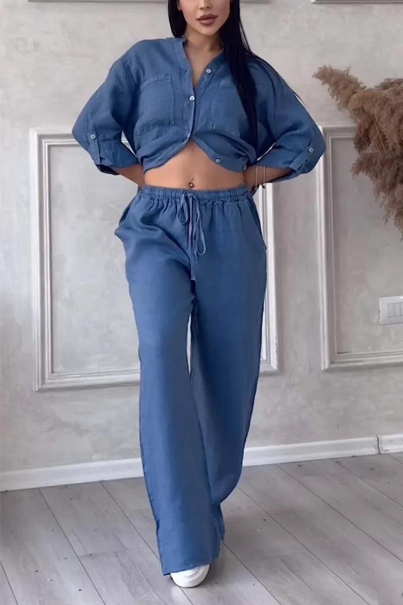 Arielle - Cotton Linen Two Piece Set