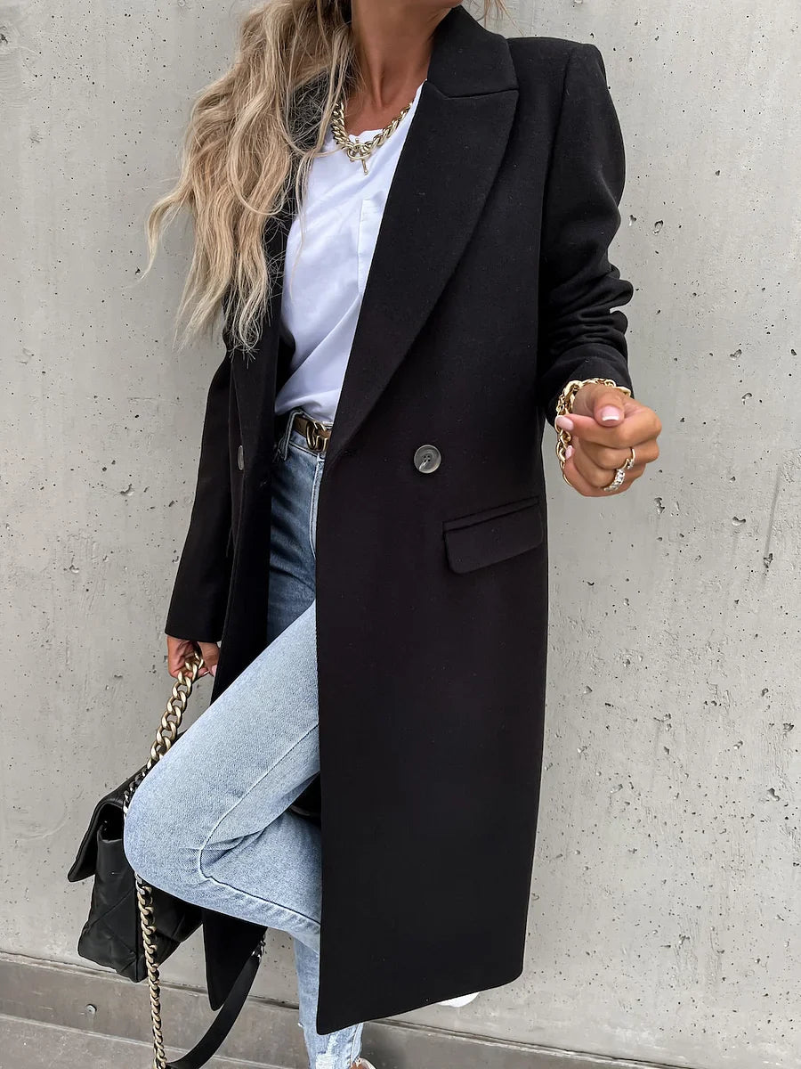 Aaliyah - Classic Lapel Winter Coat