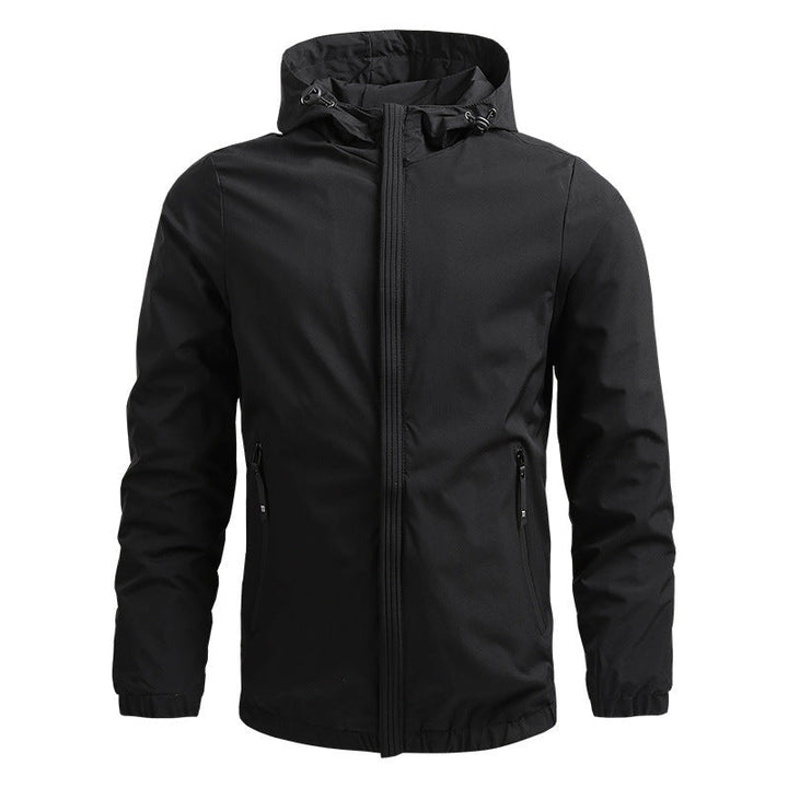 Oleg - Long Sleeve Hooded Jacket With Zipper