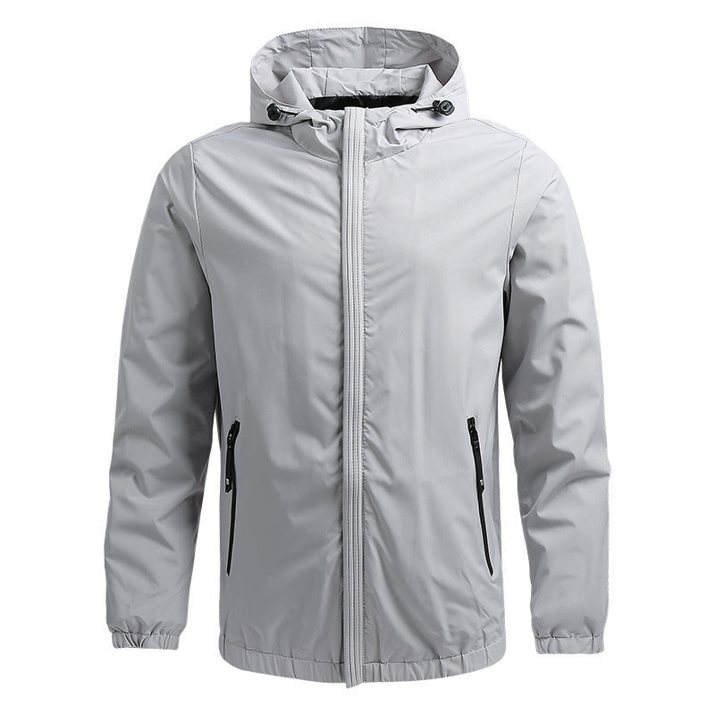 Oleg - Long Sleeve Hooded Jacket With Zipper