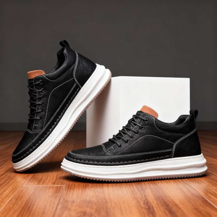 Harold - Leather Lace-Up Sneaker