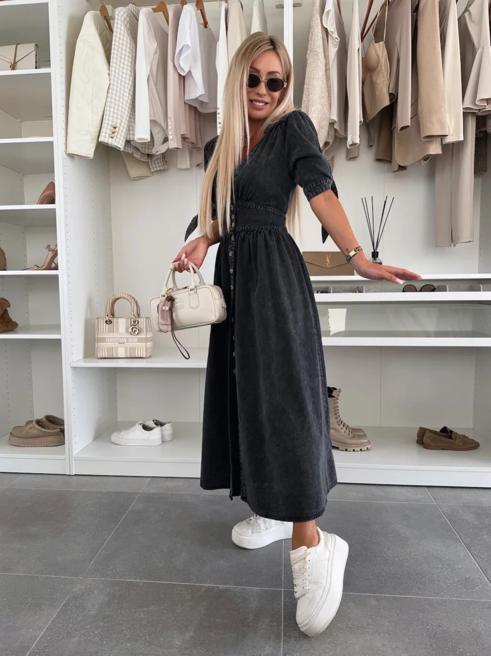 Filina - Radiant Denim Dress