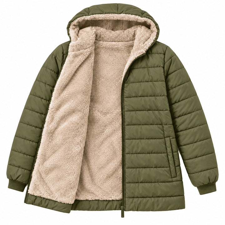 Astriya - Lined Winter Coat With Hoodie