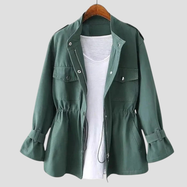 Anjelah - Casual Long Sleeve And Multiple Pocket Jacket