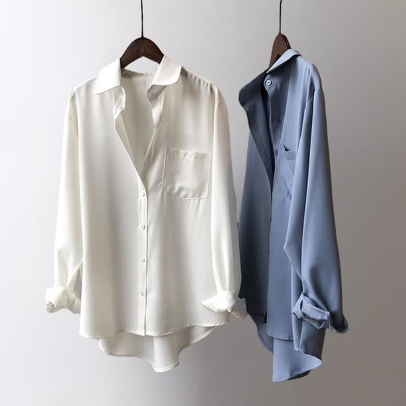 Nathan - Front Pocket Long Sleeve Shirt