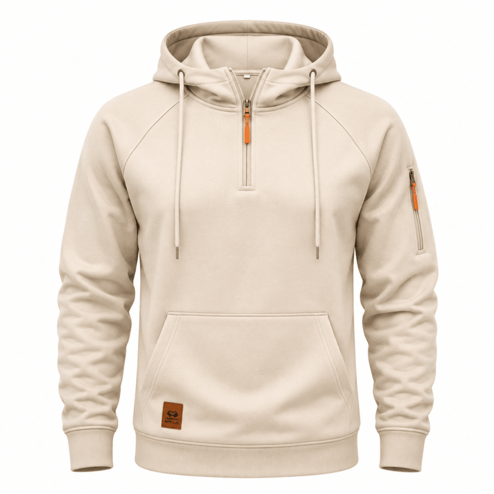 Aurasync - Quarter Zip Hooded Sweatshirt