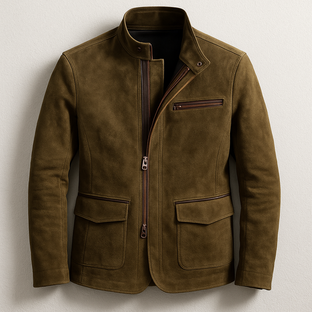 Plamen - Suede Jacket With Pockets