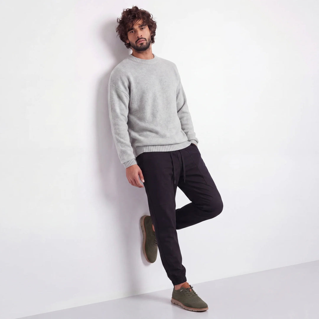 Pulsepeak - Sneakers With Knit Upper and Lace-Up Closure