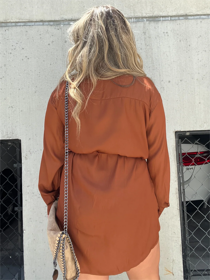 Giulia - Turn Down Collar Loose Shirt Set