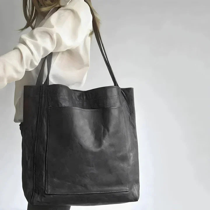 Yasmine - Classic Leather Tote Bag