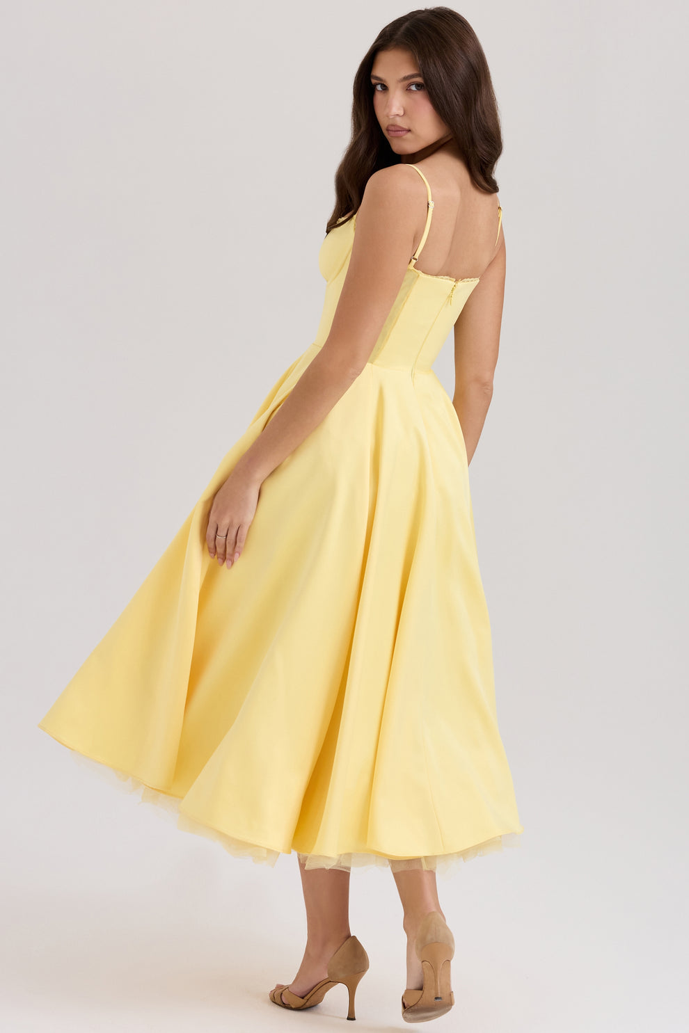 Arestina - Fashionable Tulle Midi Dress