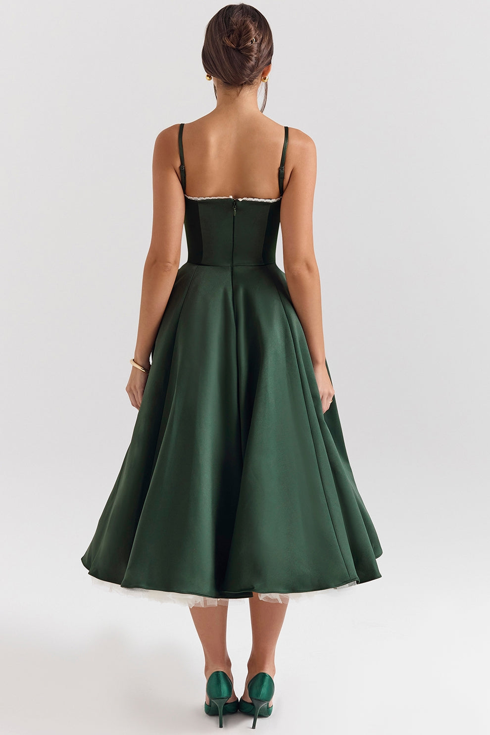 Arestina - Fashionable Tulle Midi Dress