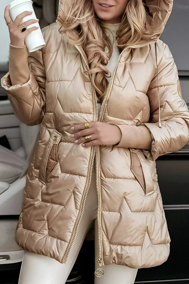 Borislava - Padded Winter Coat With Hood