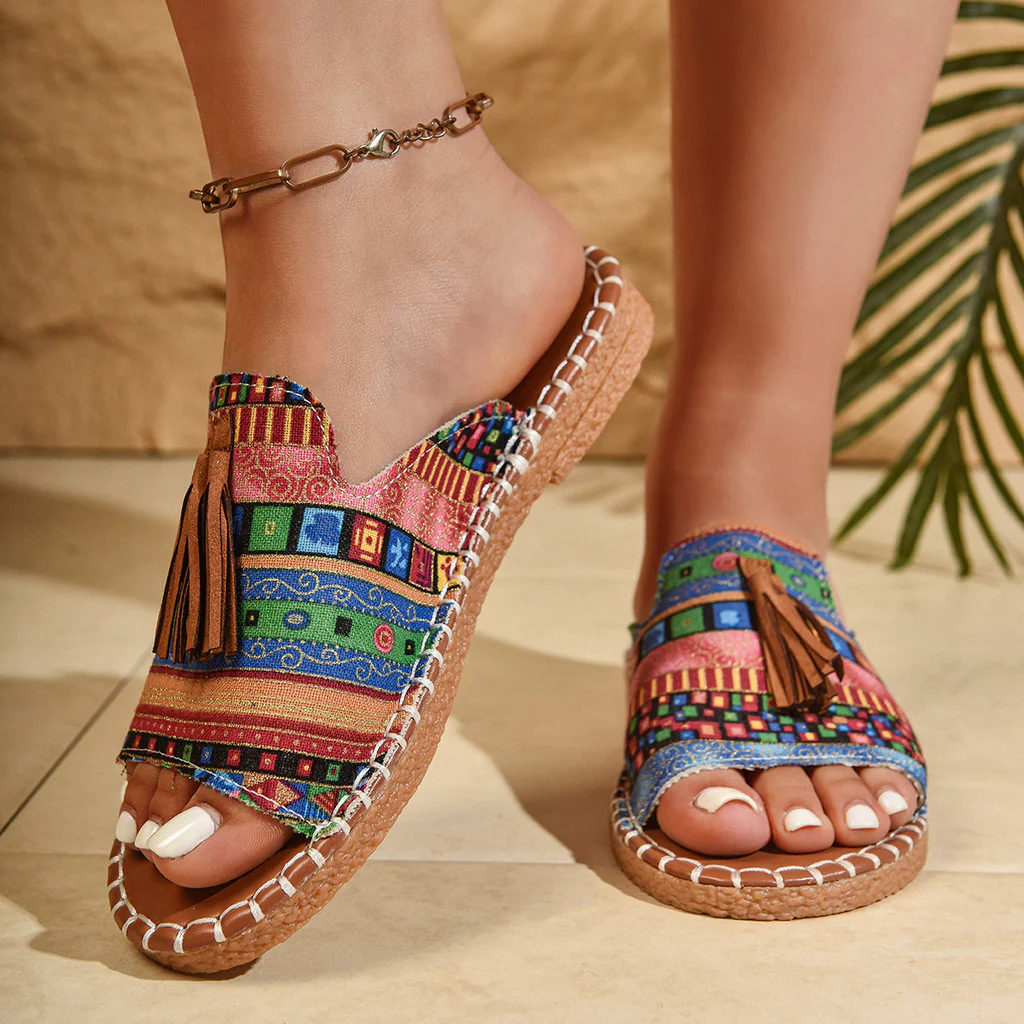 Margaret - Bohemian Tassel Sandals