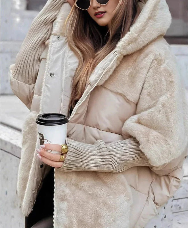 Cortnee - Oversized Hooded Quilted Puffer Coat