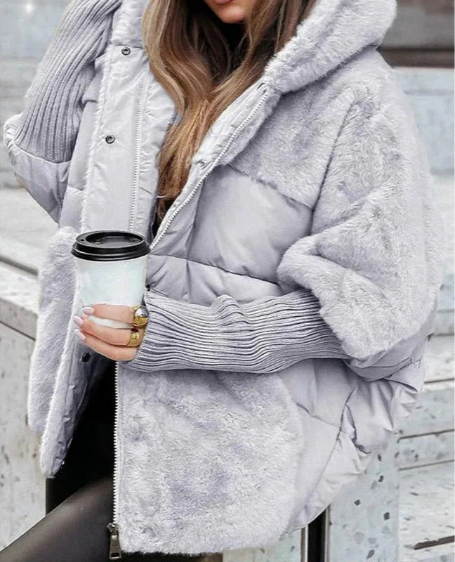 Cortnee - Oversized Hooded Quilted Puffer Coat