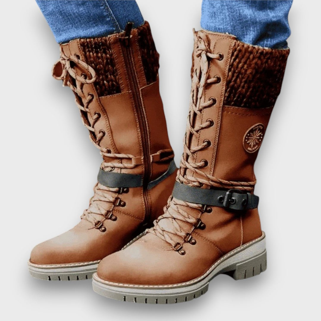 Nauja - Winter Knitted Mid-Calf Boots