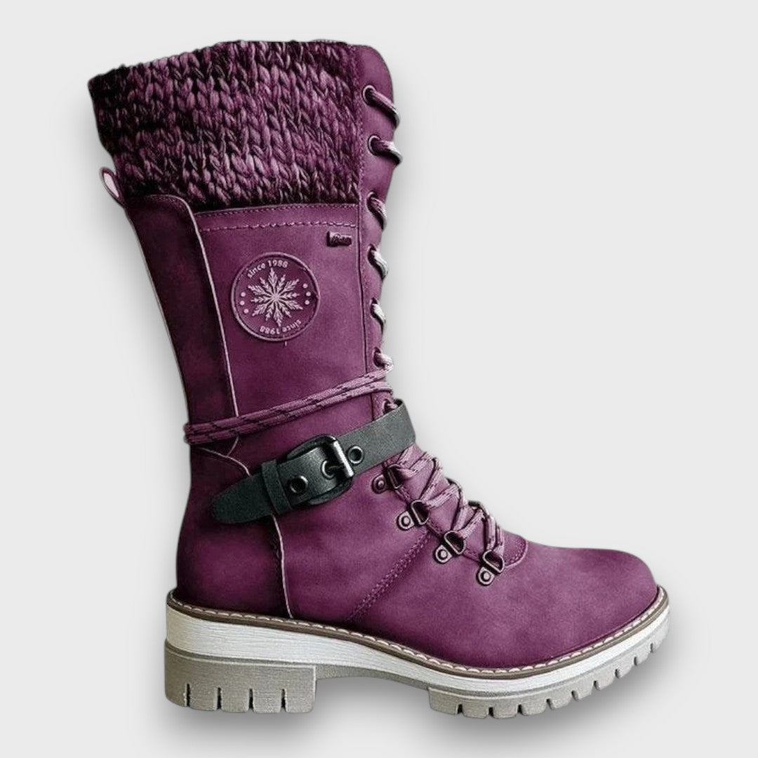 Nauja - Winter Knitted Mid-Calf Boots