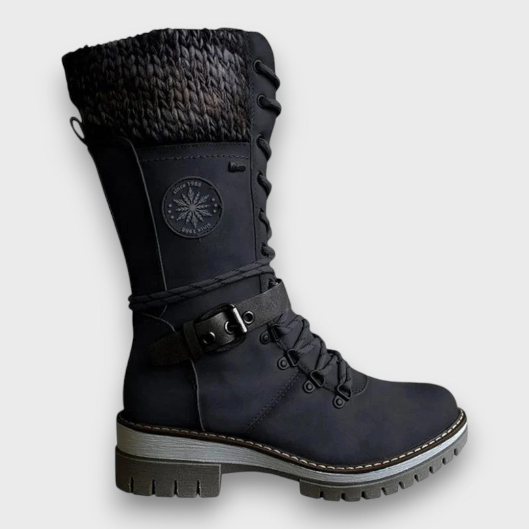 Nauja - Winter Knitted Mid-Calf Boots