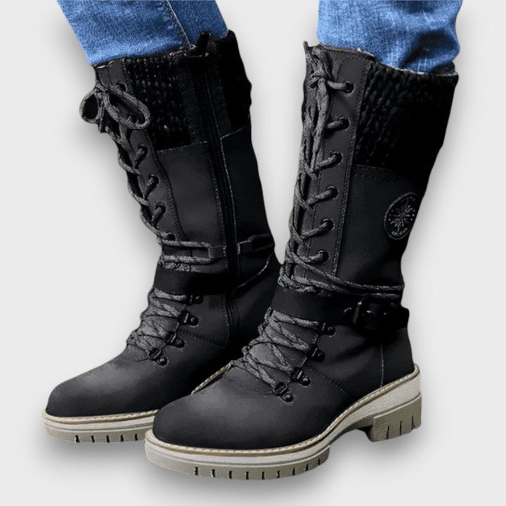 Nauja - Winter Knitted Mid-Calf Boots