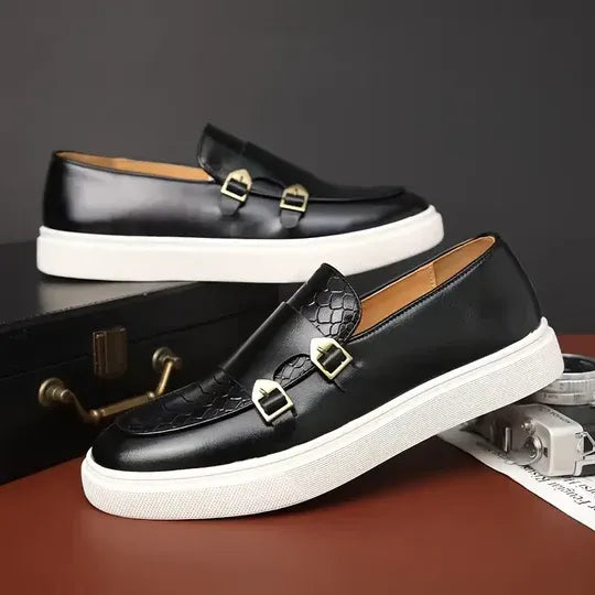 Brentley - Buckled Leather Shoes