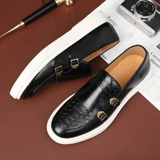 Brentley - Buckled Leather Shoes