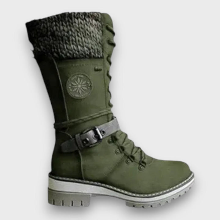 Nauja - Winter Knitted Mid-Calf Boots