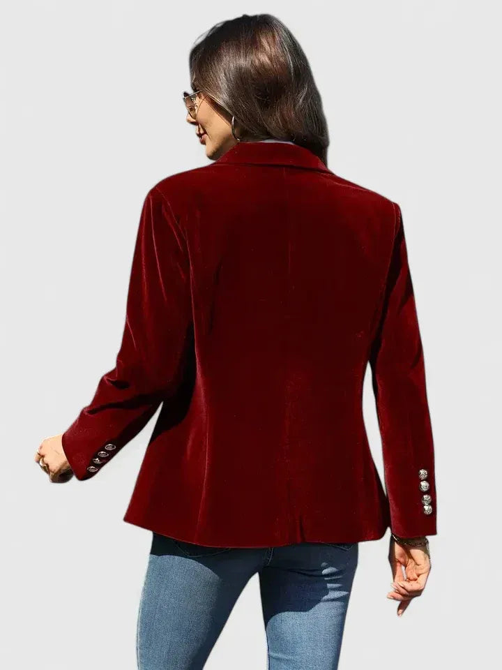 Dagmara - Single Breasted Velvet BLazer