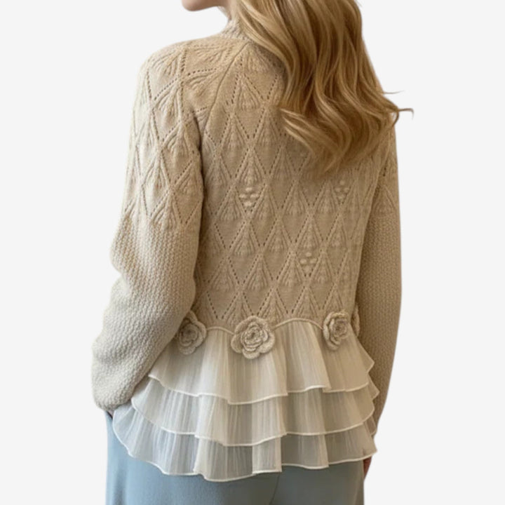 Nessa - Round NeckTextured Sweater
