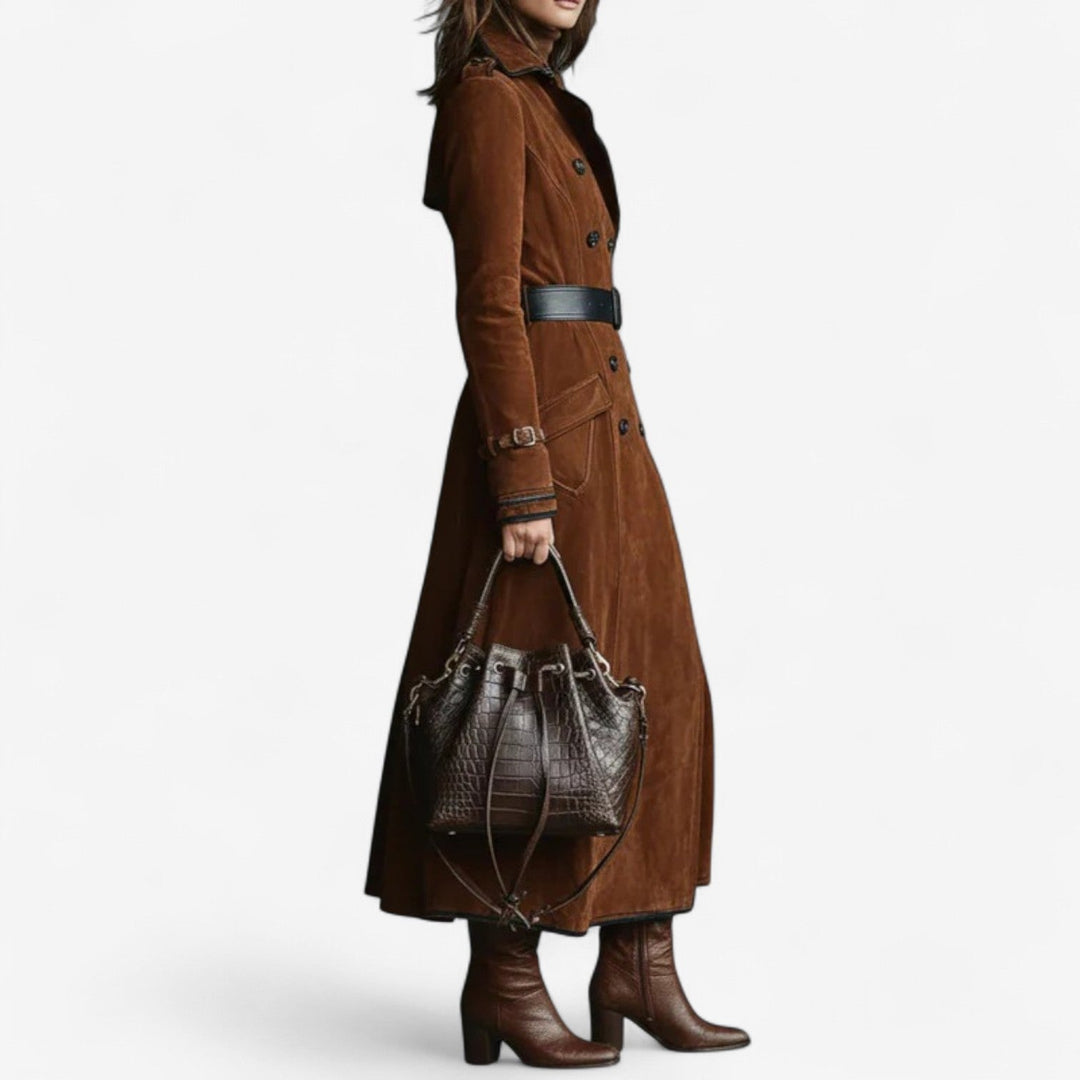 Ingeborg - Suede Trench Coat