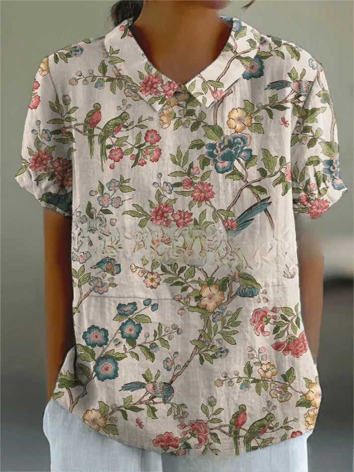 Inga - Blouse With Floral Print