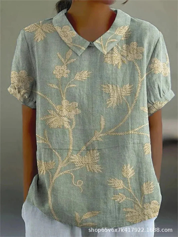 Inga - Blouse With Floral Print