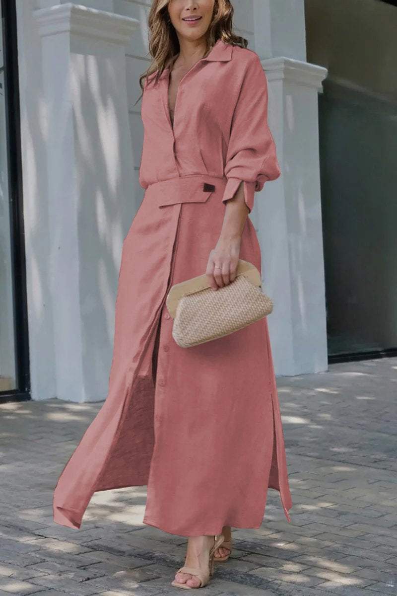 Simona - Cotton and Linen Maxi Dress