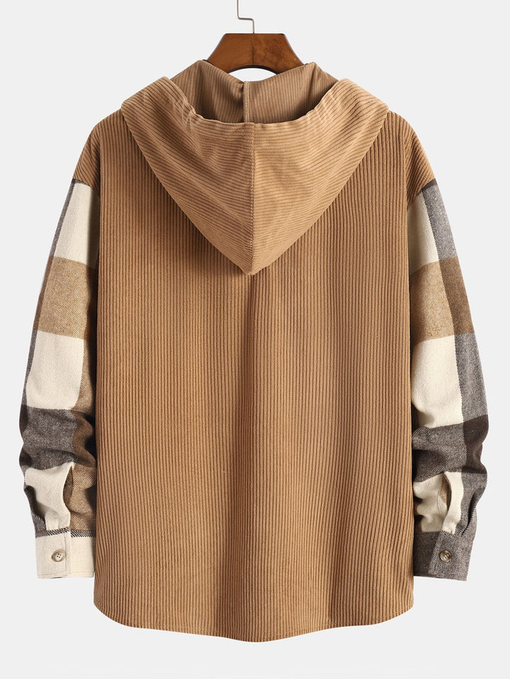 Balthazar - Corduroy Patchwork Hoodie and Pants Set